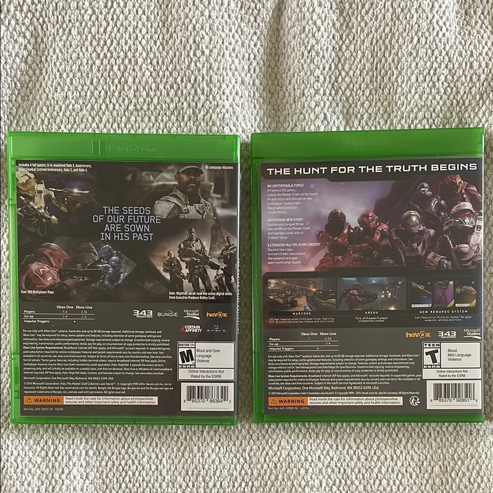 Green One Halo Video Games Set - Picture 2 of 2